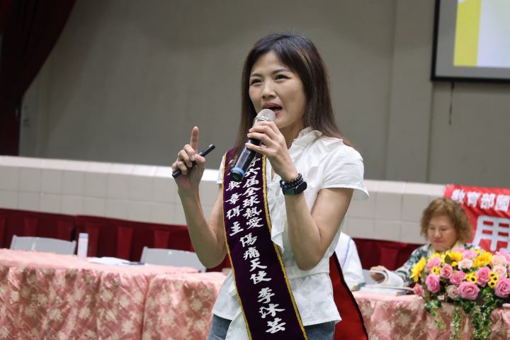 「傷痛天使」李沐芸從自身傷痛出發,李沐芸逐步走上陪伴自殺者親友遺族的道路。圖/周大觀文教基金會提供