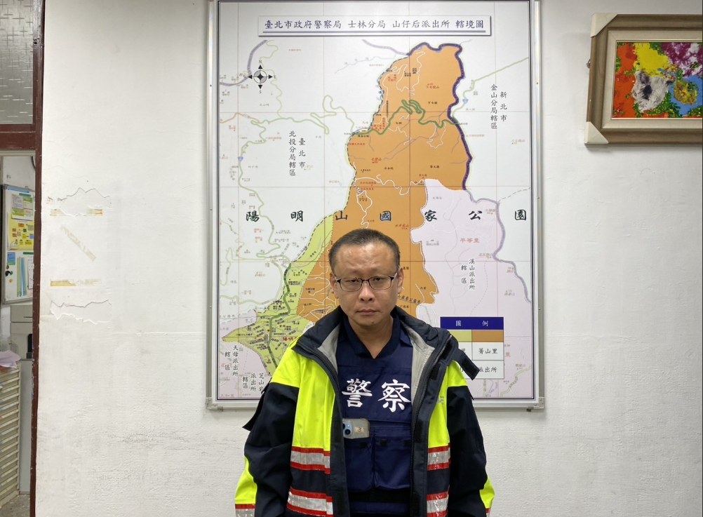 山仔后所警員陳俊杰。圖/士林分局山仔后所提供