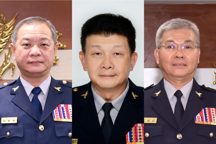 由左自右為：警政署副署長廖訓誠、警政署副署長李文章、新北市政府警察局局長方仰寧。圖/警政署提供