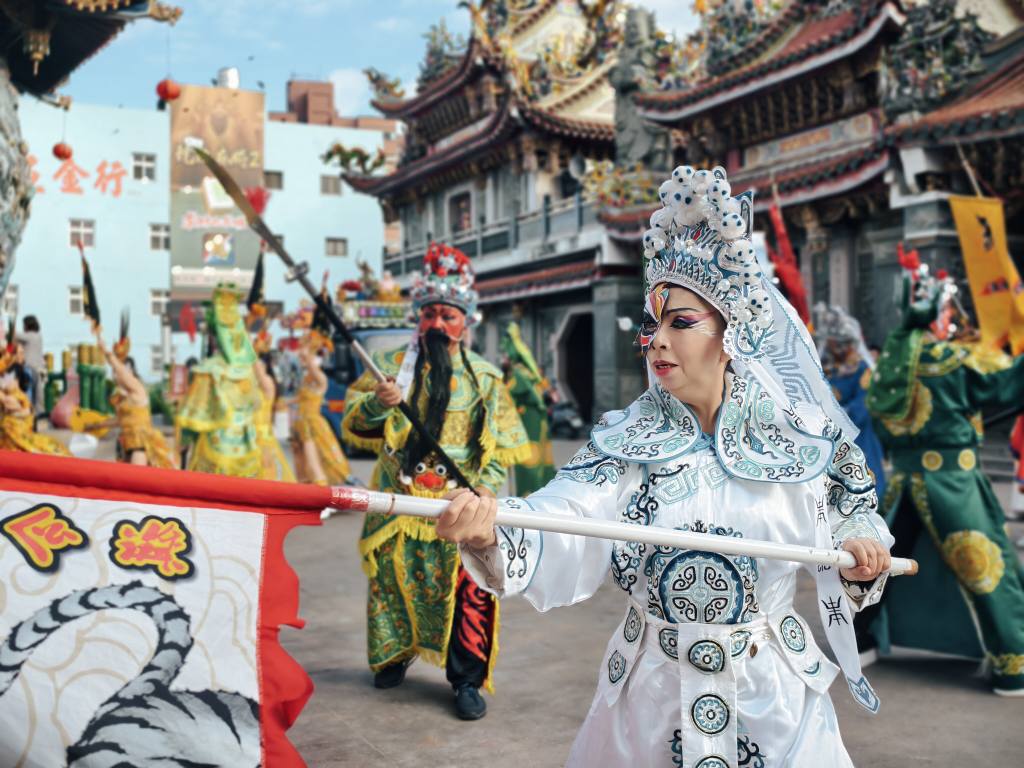 蘭陽義學關公舞劇表演。圖/記者衣冠城攝