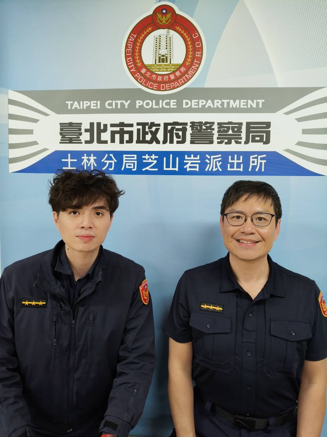 左邊黃稟貴、右邊劉軒志。圖/芝山岩所提供