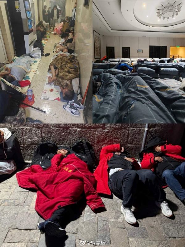    網友開始反思，打地鋪區、地板睡滿等待日出的旅行，到底值不值得。圖/取自躺贏板微博