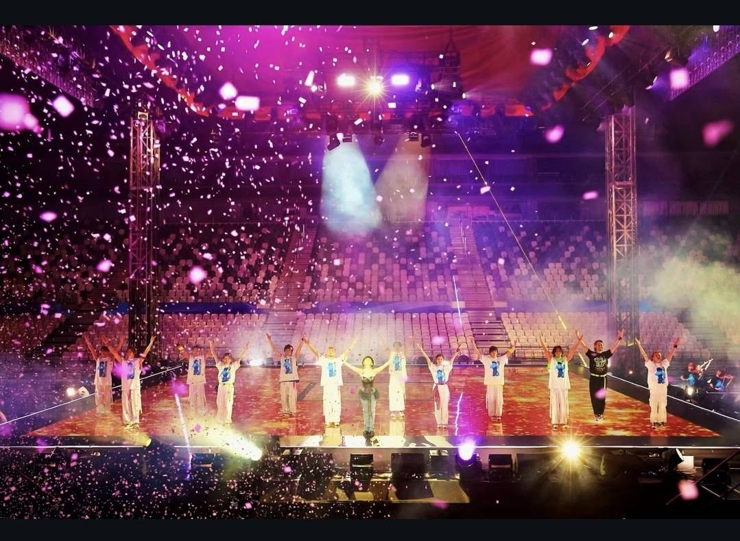 沒有觀眾的濱崎步演唱會。圖/取自濱崎步IG