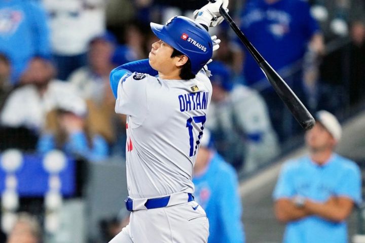 大谷翔平在7局上轟出兩分砲,還是救不了道奇。圖/取自mlbjaapan IG