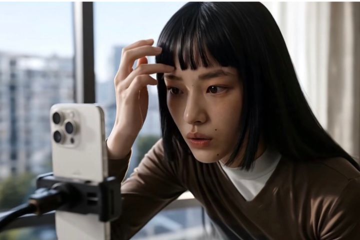 《被裁掉的女孩》創作者「菲菲飛」曾有模特兒相關經歷，以自己的經歷延伸出虛擬角色方桃子的故事。圖/翻攝自《被裁掉的女孩》影片