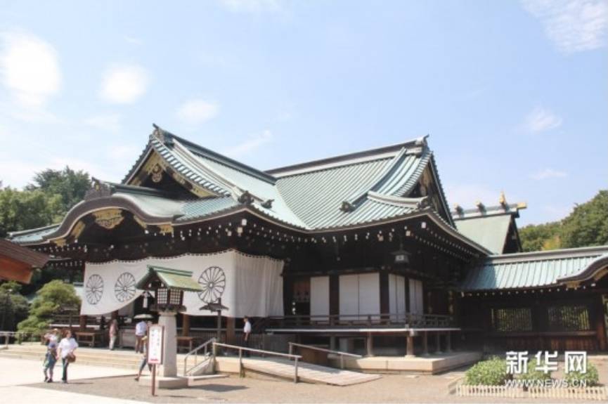 供奉二戰多名甲級戰犯的靖國神社。圖/取自新華社