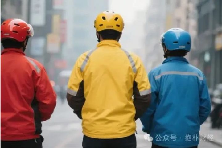大陸外送平台補貼讓店家爆單，外送員卻迎來業績高峰。圖/取自微信公眾號•抱樸財經