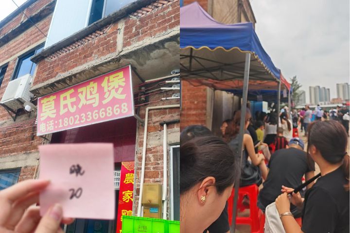  莫老闆爆紅之後，工作時間拉長至近20小時，全家總動員應戰。兒子、兒媳、女兒甚至外孫全部上陣，身體與精神雙重透支，老闆直言「有命賺，沒命花」。圖/取自影片