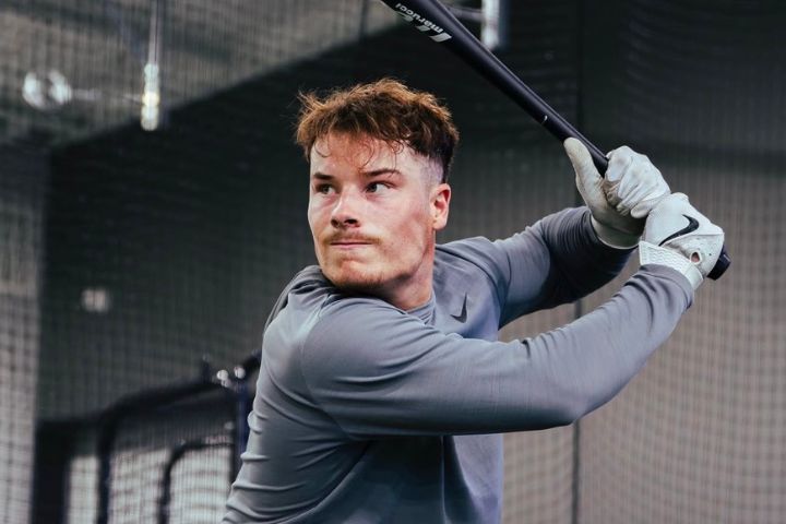   2024年MLB選秀狀元巴札納被視為球隊衝擊晉級的重要核心。圖/取自Travis Bazzana IG