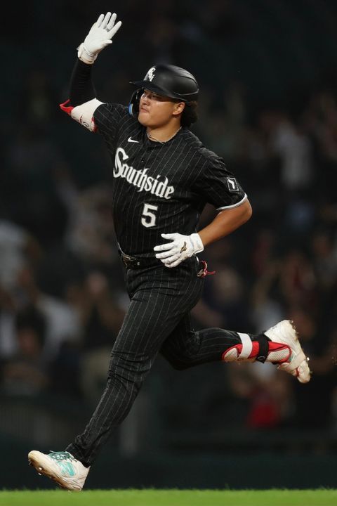 白襪日本重砲村上宗隆首局就轟出3分全壘打，成為白襪贏球最大功臣。/取自mlbtaiwan IG