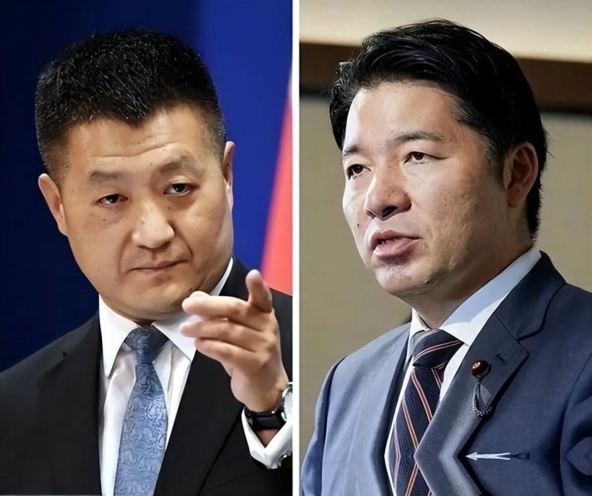 由日本改革聯合廣報委員長伊佐進一(右)率領的議員參訪團,8月底曾先訪中,但當次訪問直接到最後一天,陸方才安排中共中央對外聯絡部副部長陸慷出面接待。圖/取自搜狐