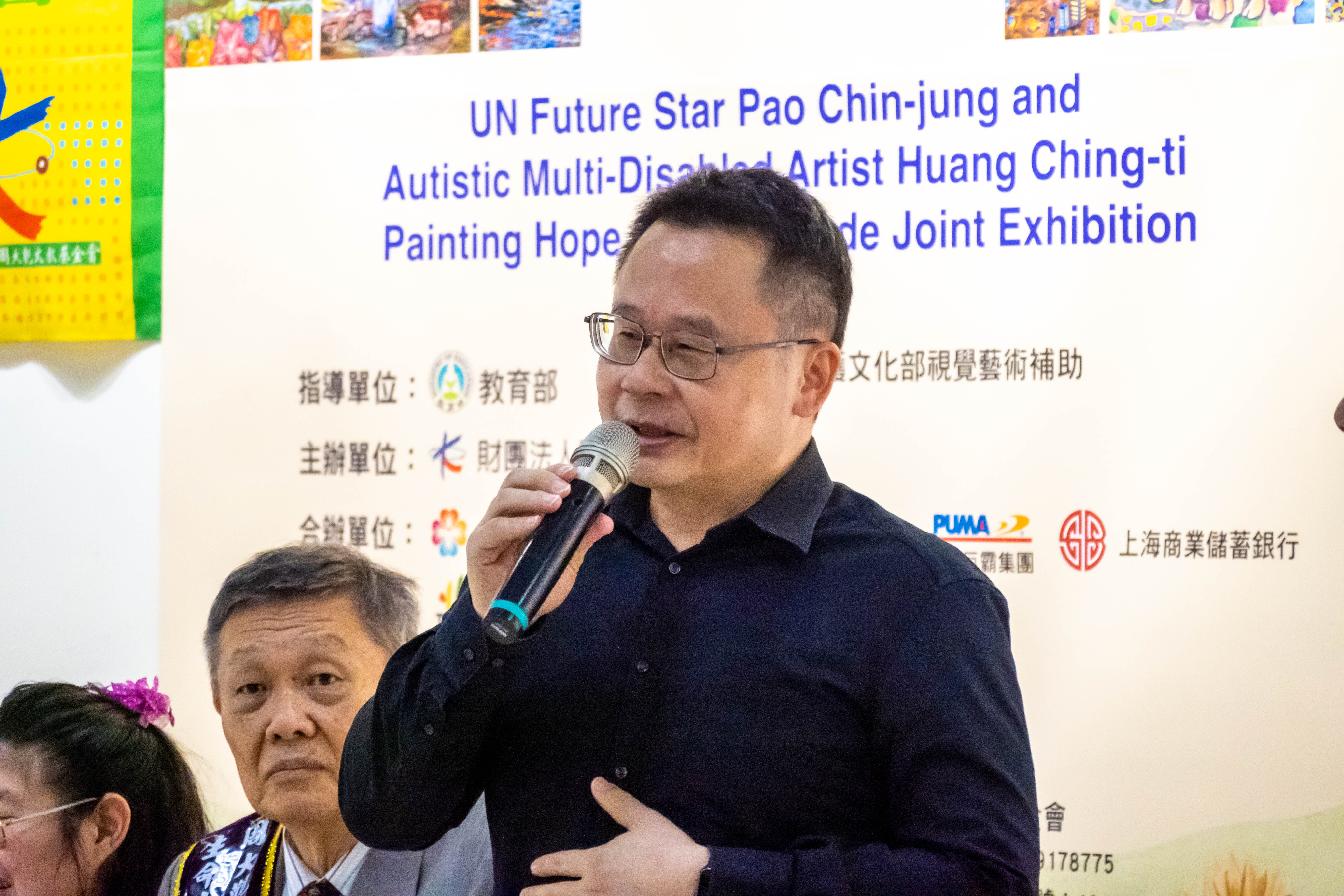 梅花傳媒集團總裁王綽中（圖）今日也現身活動現場並致詞。圖/記者黃楚甯攝