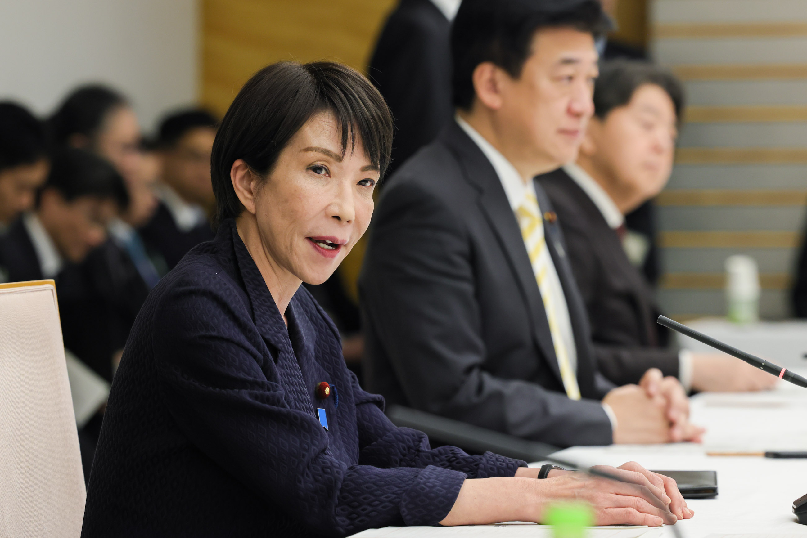 日本首相高市早苗11月7日談「台灣有事」,也引發琉球住民自決的漣漪。圖/取自日本首相官邸