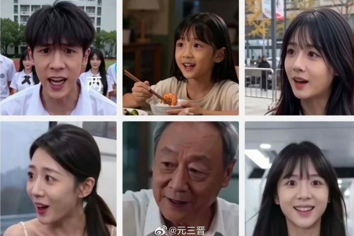 AI角色「千人一面」,實際上卻是一筆涉及製作成本、算力支出、資料取得、肖像授權、法律風險與觀眾需求的經濟帳。圖/取自元三晉微博