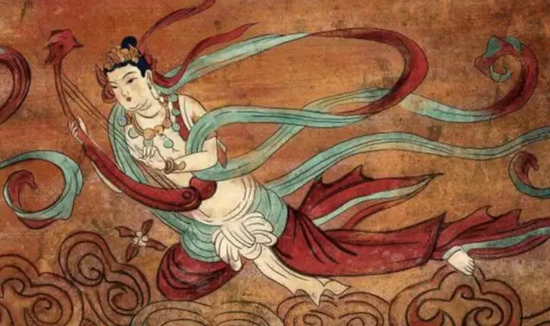 敦煌飛天神女是中西文化交匯的產物，它沿著絲綢之路，隨著印度佛教的滲透傳入中國，既是外來文化，也在中國文化藝術佔有一席之地。圖／取自搜狐
