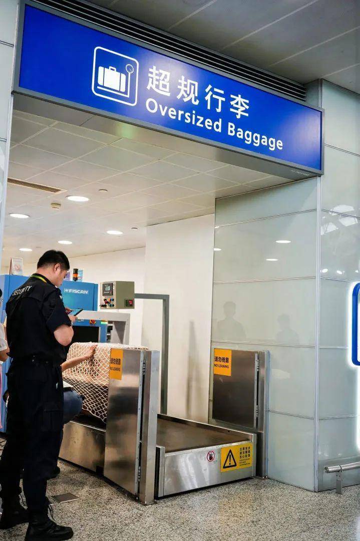 寵物狗登機也要接受安檢。圖/取自上海新聞廣播微信公眾號