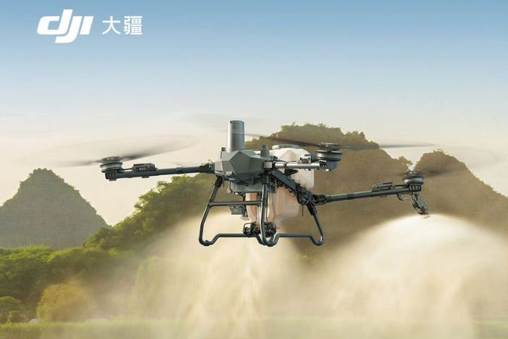 大疆在美國無人機市場的龐大市占率有關。圖為農用無人機。圖/取自大疆官網