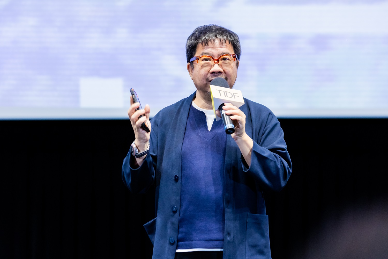 國家電影及視聽文化中心董事長褚明仁致詞。圖/TIDF提供