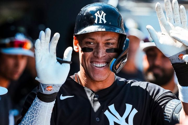 洋基重砲賈吉在MLB年收入榜,排名第五。圖/取自洋基IG