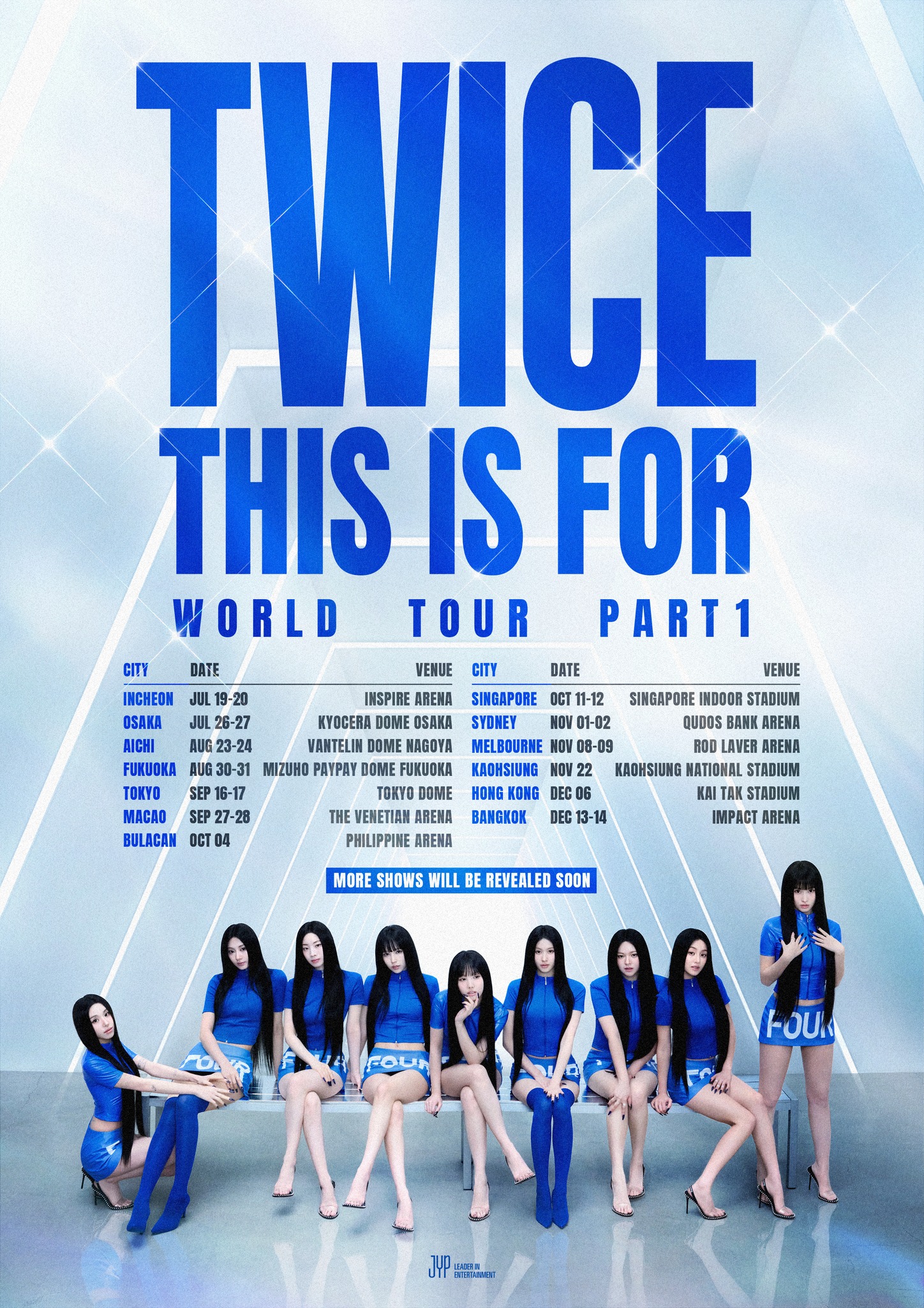 南韓人氣女團TWICE公布最新巡演場次。圖/取自TWICE IG