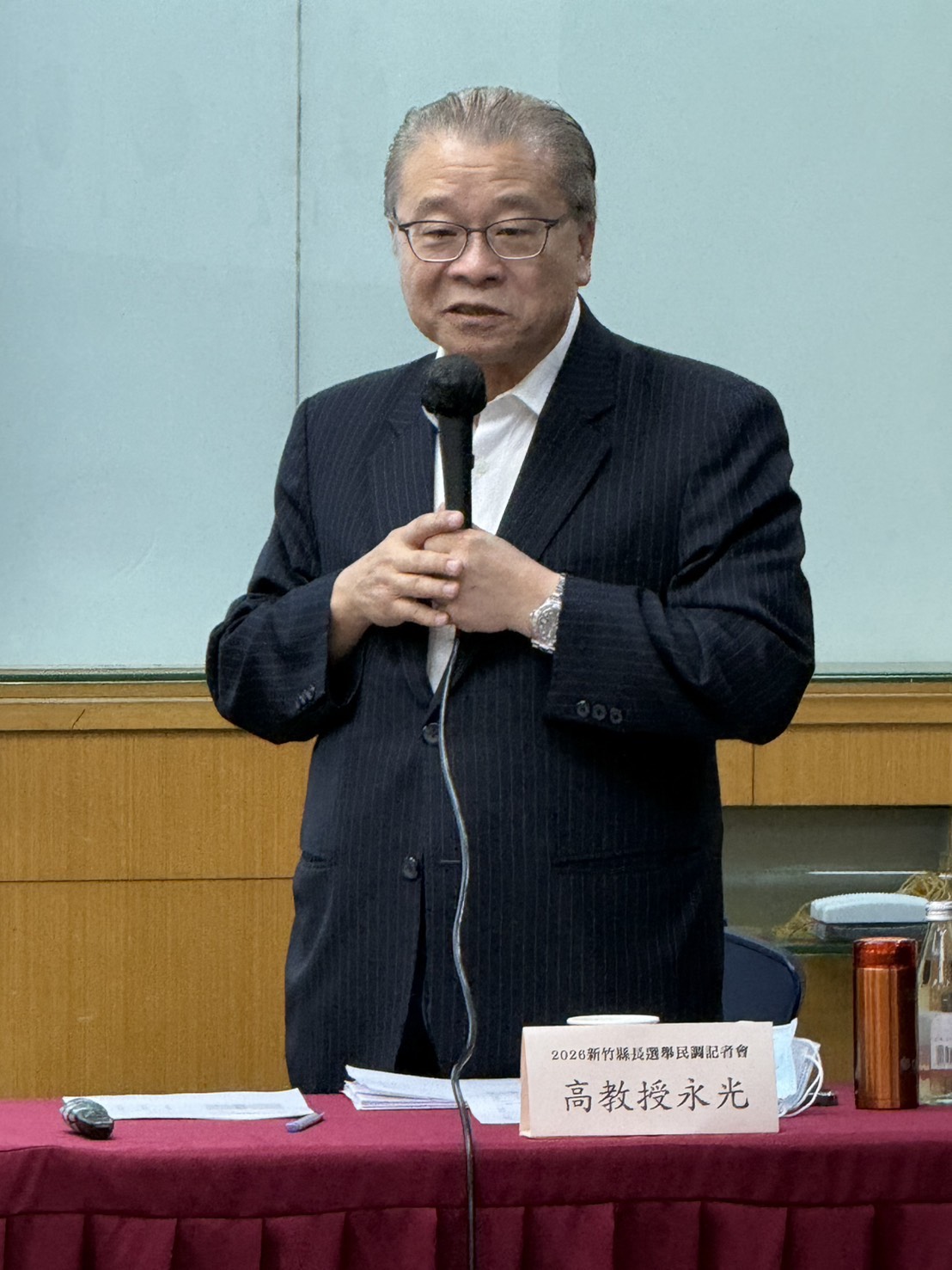 政治大學社會科學院前院長高永光。圖/記者葉紹德攝