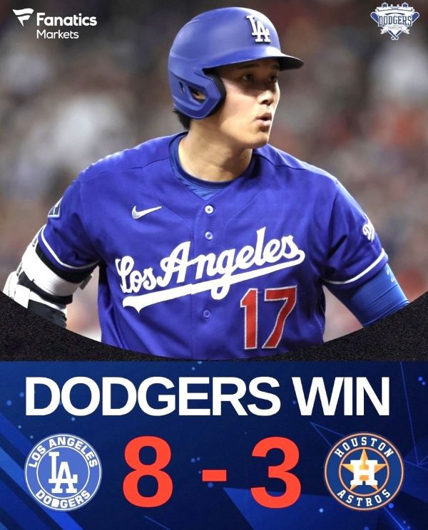 道奇5日出戰太空人8比3擊敗，山本由伸先發奪第3勝。圖/dodgersIG