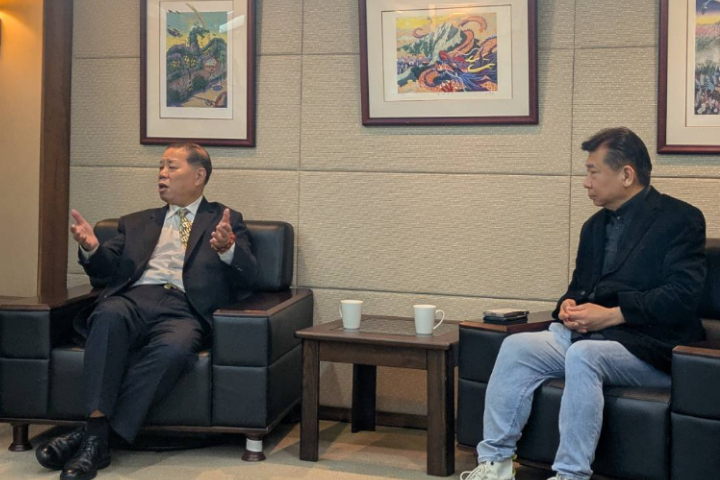 張無忌與張顯耀對談,表達其憂國憂民之意。圖 /記者高陸攝影