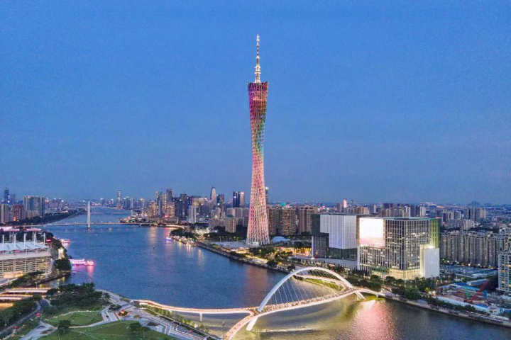 2號豎井深達707公尺，比高600公尺的廣州塔（如圖）還高，台北101大樓也才508公尺。圖／取自中國文旅部