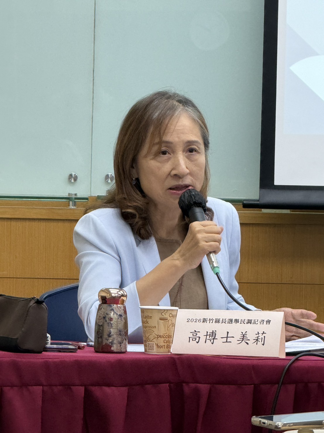 中央選舉委員會前處長高美莉。圖/記者葉紹德攝