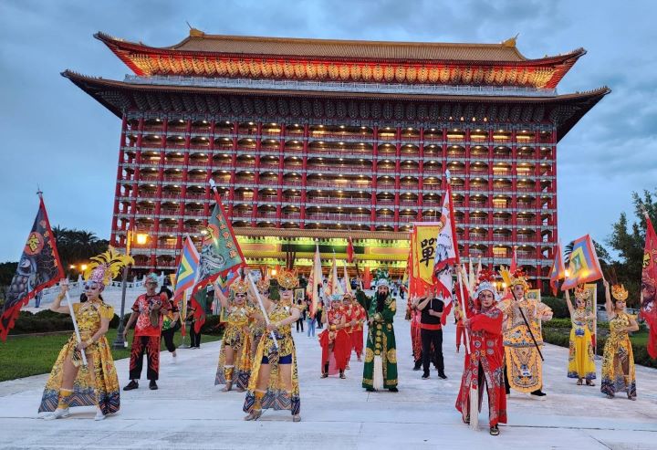 2024關聖帝君赤兔鐵馬第三屆繞境活動於圓山大飯店舉辦誓師儀式。圖/社團法人中華關聖帝君公益弘揚總會提供