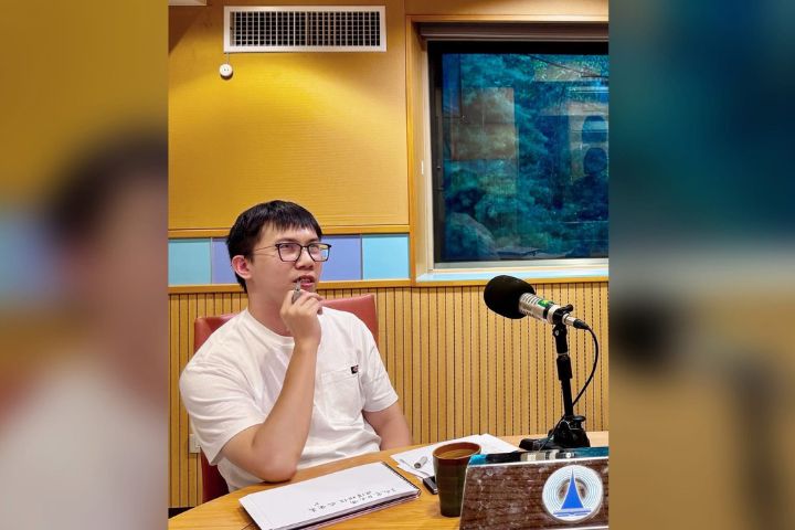 許晉翊用最貼近生活的語言，把星空變得可親可感，不再是冰冷的數據與專業名詞。圖/取自陳碧涵臉書