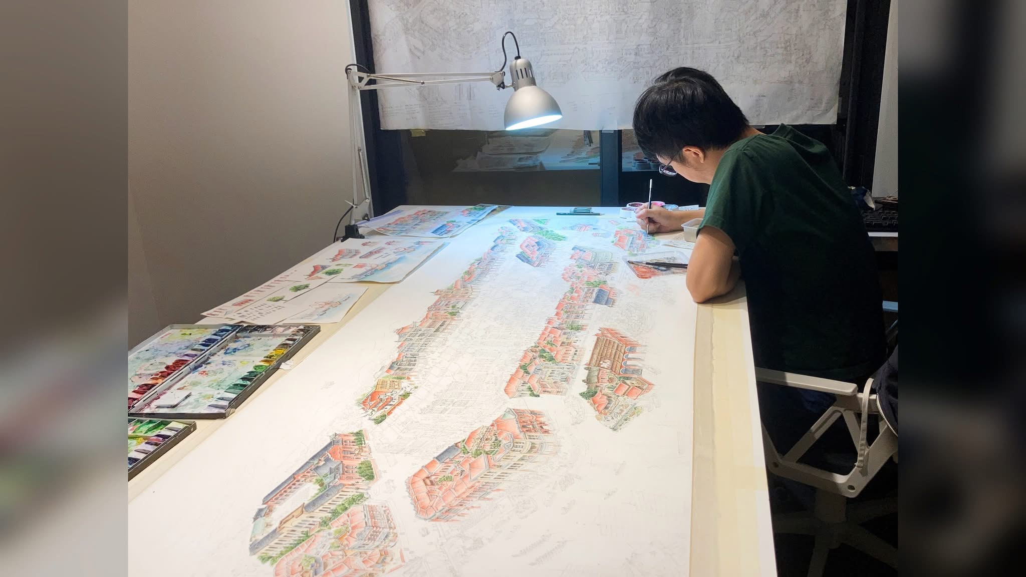 葉佳緯以建築為根，藝術為葉，長出一片關於城市與記憶的林。圖/取自陳碧涵臉書