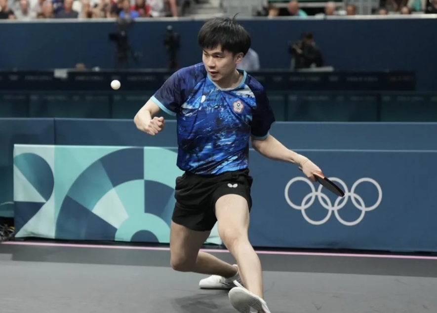  林昀儒與日本對手一路糾纏、激戰5局，最終順利勝出（資料照）。圖/中華奧會提供