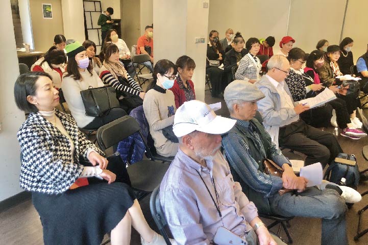 圖／臺灣華文作家協會會員大會暨理監事會議地點選於紀州庵辦理，會員參與踴躍，許多作家及詩人出席。