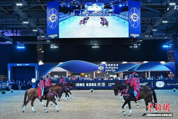 1月30日進行的音樂騎術表演。圖/主辦單位提供