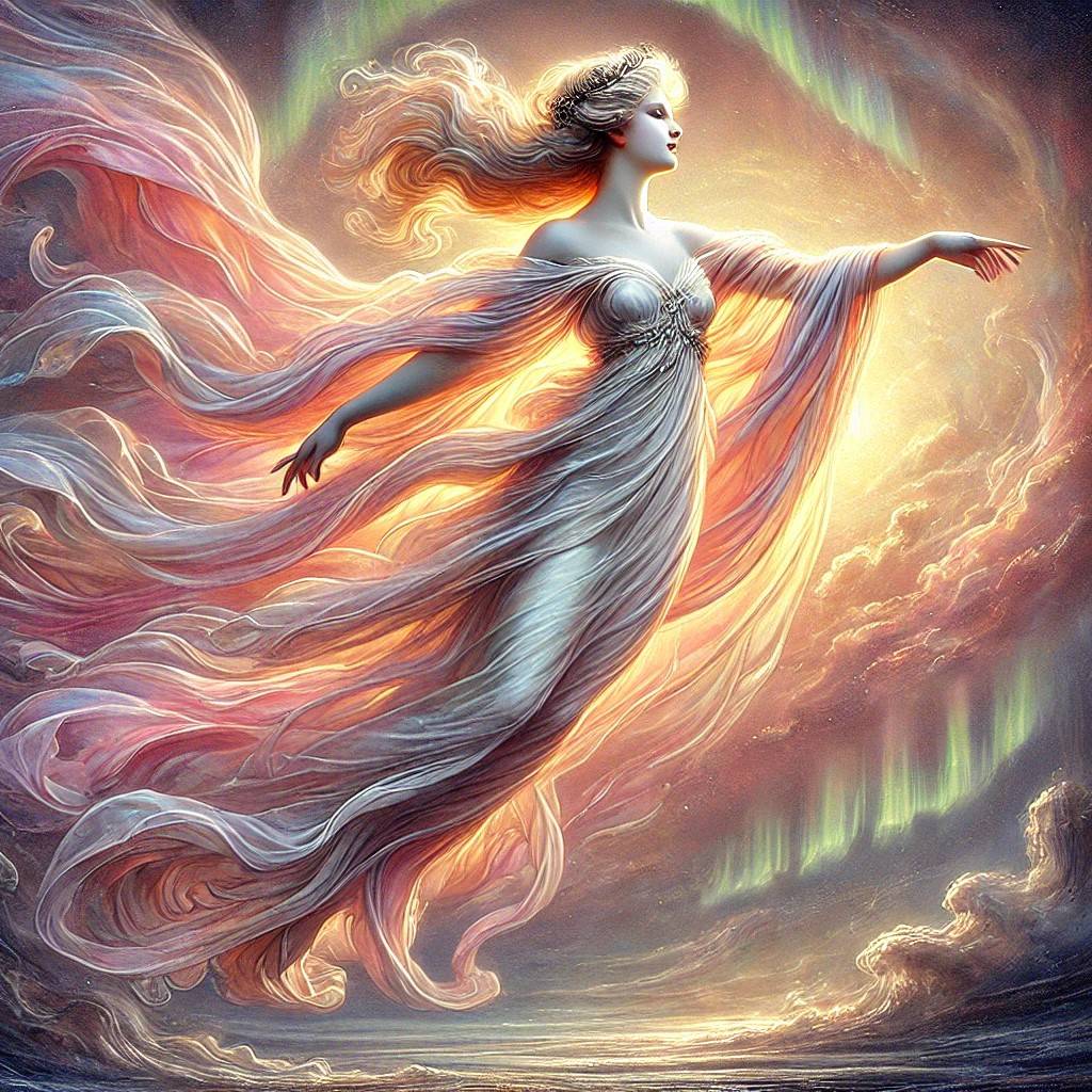極光女神奧羅拉（Aurora），傳遞著亙古不變的愛與希望。圖/方詠嫻提供