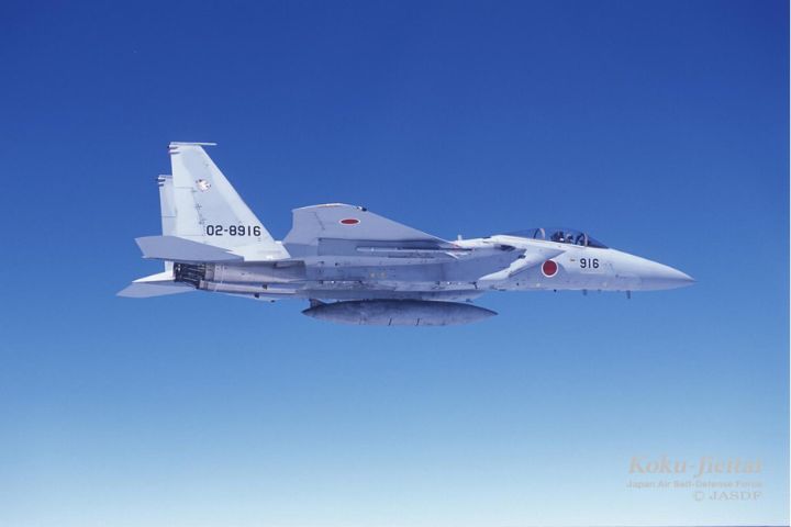 F-15J為美製F-15C/D的日本國產化版本，2025年底日本仍保有逾150架，占整體戰鬥機編制六成以上。圖/日本航空自衛隊官網