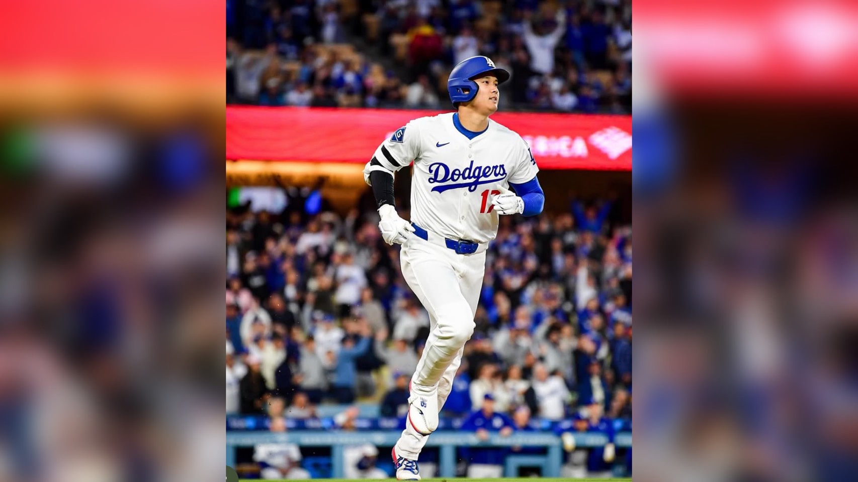 洛杉磯道奇巨星大谷翔平， 17日受訪時表態願意代表日本參加經典賽。圖/取自道奇IG