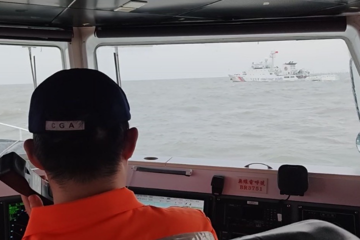 【有片】賴政府剛喊加強國安　大陸海警就在金門與海巡對峙