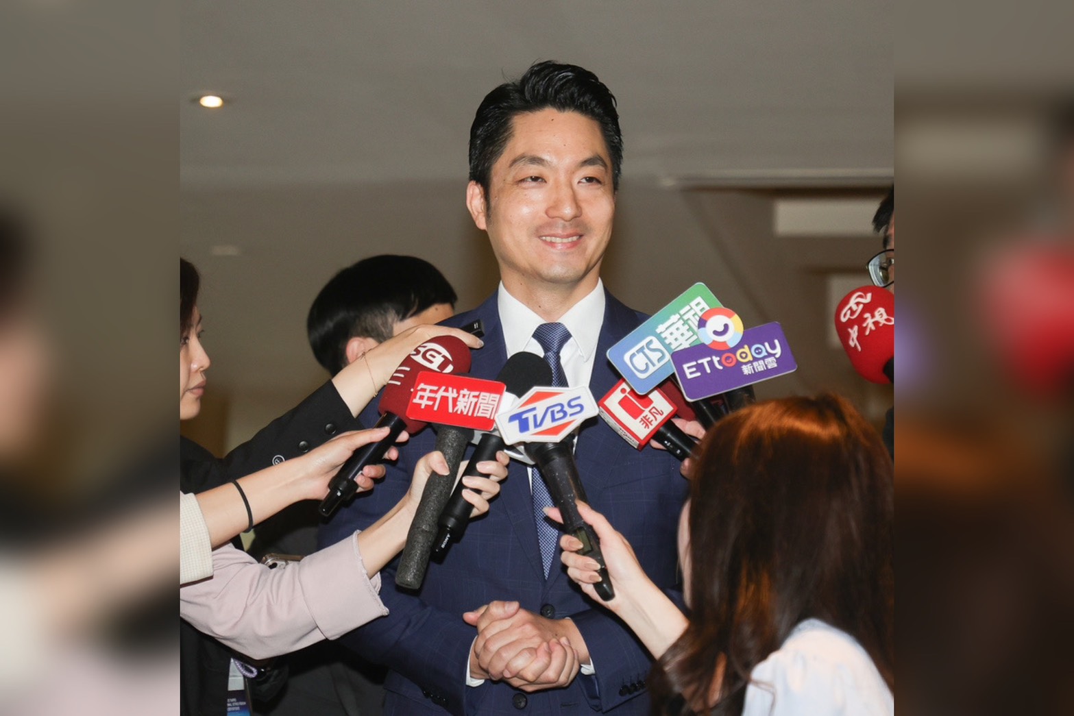 對於外傳輝達落腳北士科一事，台北市長蔣萬安16日回應稱，魚還在外面游「不急著收網」。圖/中央社