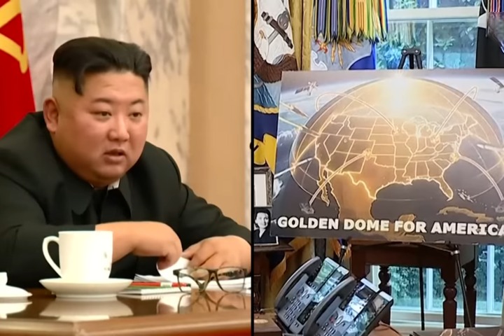 北韓斥川普的「金穹」系統將太空變成潛在核戰場。圖/取自印度時報《YouTube》官方頻道