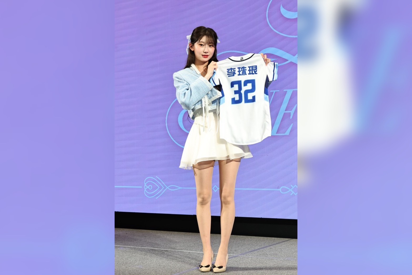 韓職起亞虎的前啦啦隊成員、被譽為「AI女神」的李珠珢，今年正式轉戰台灣，加盟中職富邦悍將。圖/中央社
