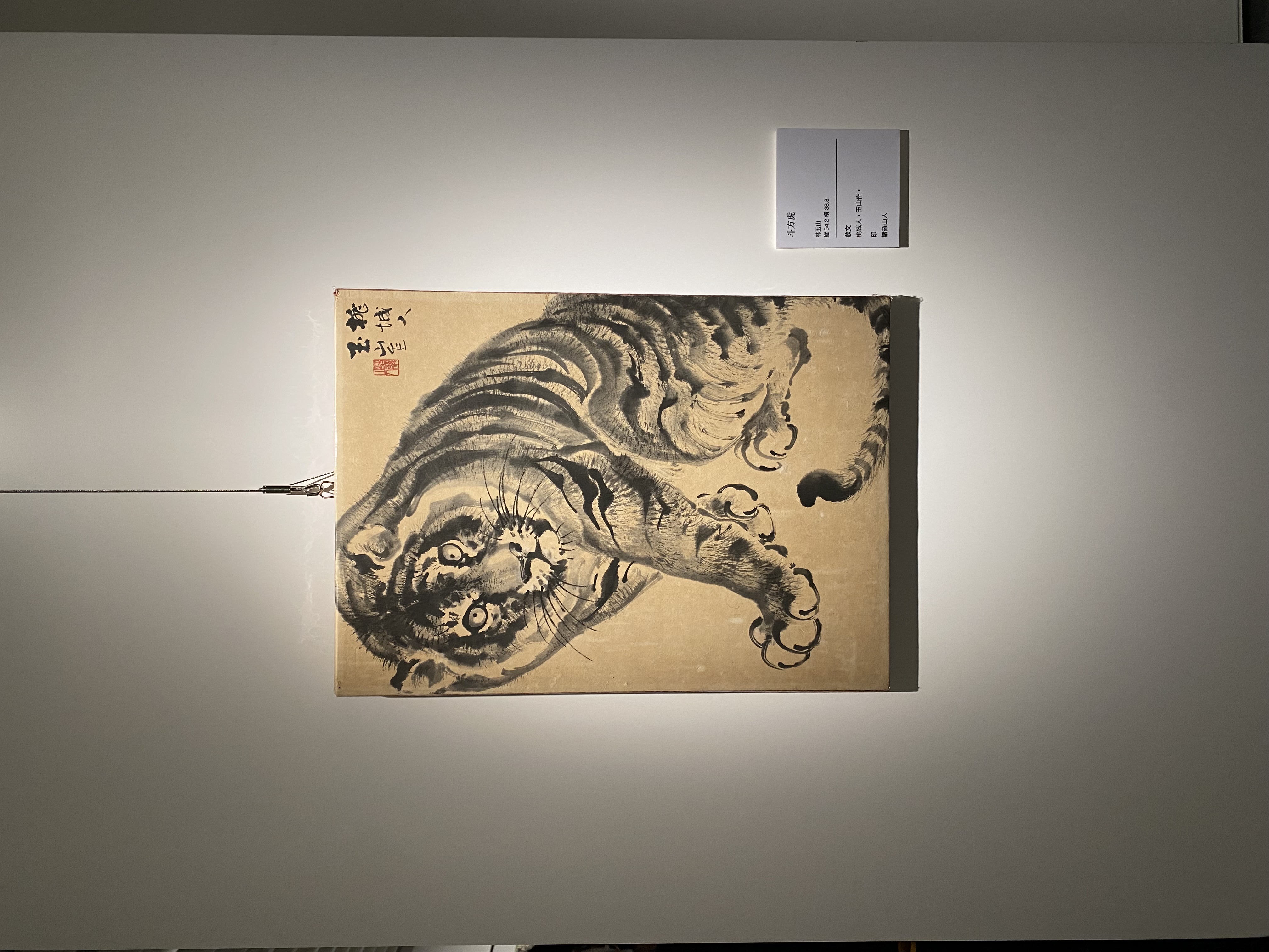 林玉山《斗方虎》。圖/田瑜萍攝