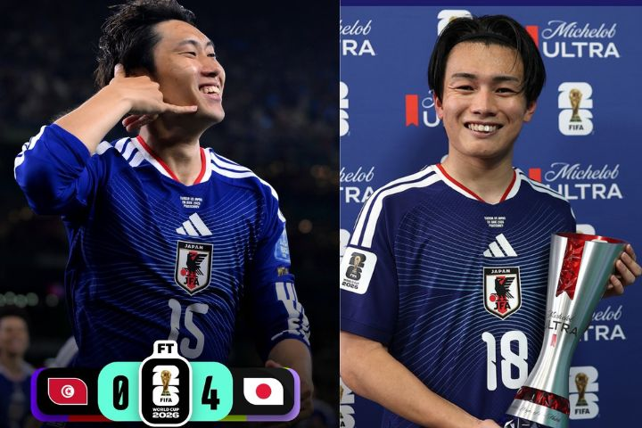 【2026世界盃】上田綺世狂進兩球　日本4比0大勝突尼西亞　晉級希望大增