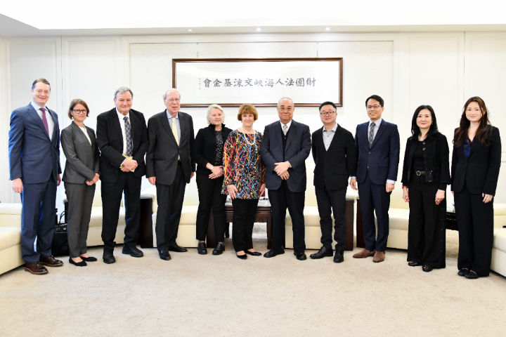 NCAFP訪團上午前往海基會，雙方就台、美、中情勢廣泛交換意見。圖/海基會提供