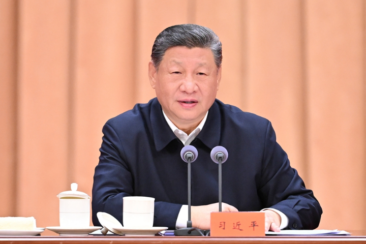 中共總書記習近平20日在中央黨校談及大陸未來發展的形勢。圖/取自新華社