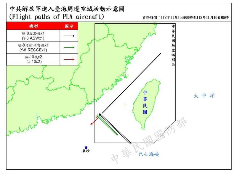 殲-10戰機也是中共空軍繞飛台海周邊的主力戰機。圖/國防部提供