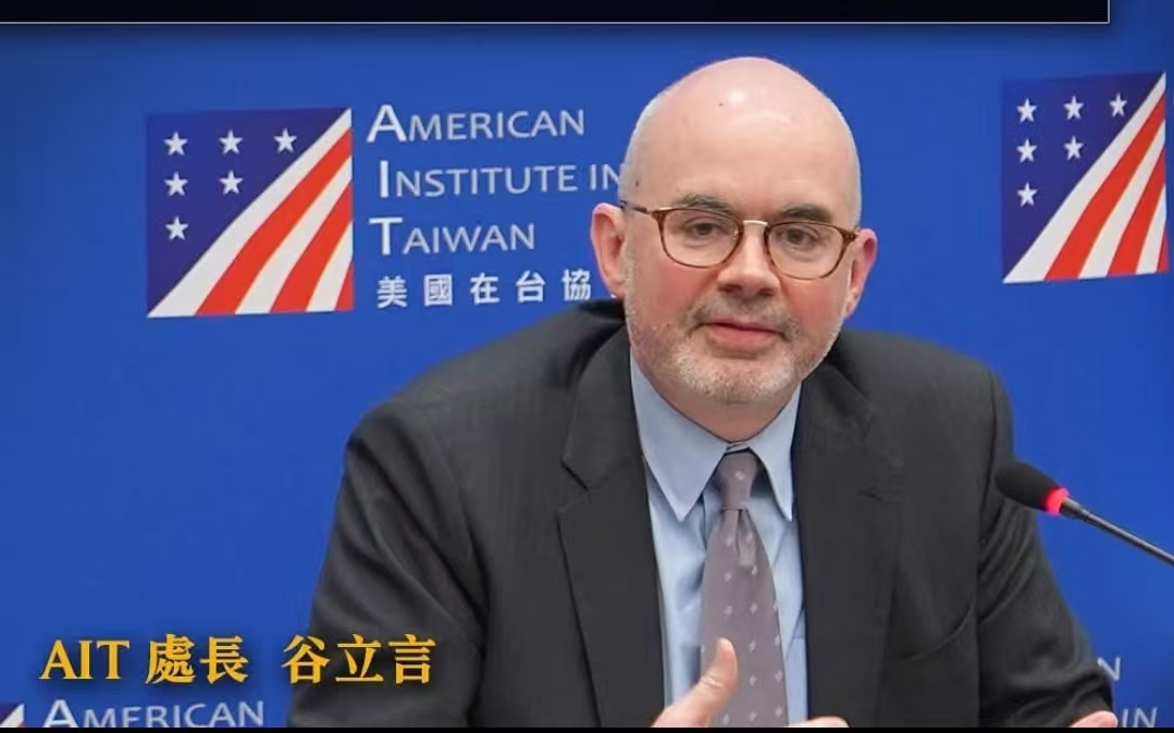 美國在台協會台北辦事處處長谷立言日前稱，美台可以在無人機、機器人等領域一起打造「沒有中國的供應鏈」。圖/取自美國在台協會臉書