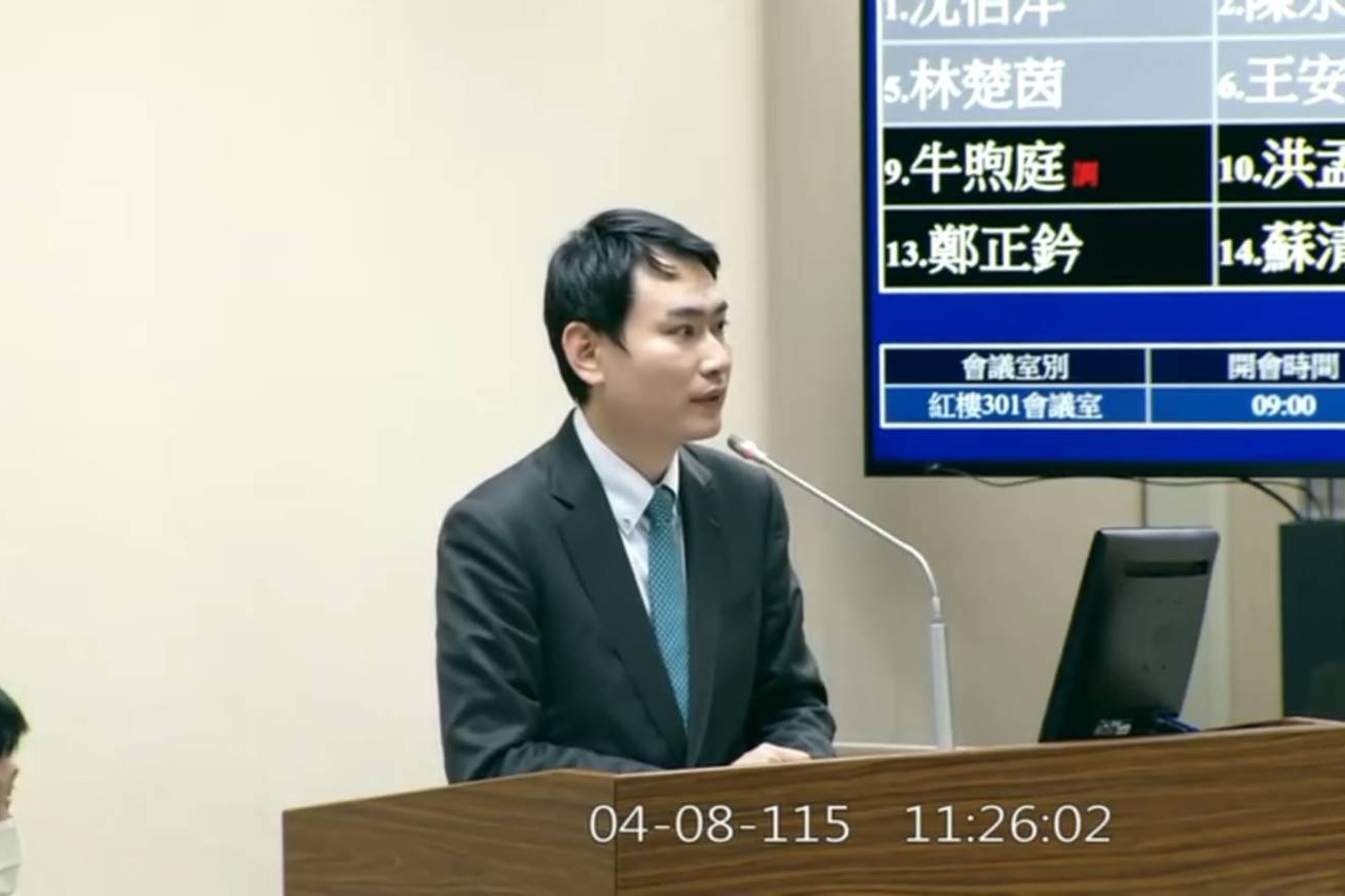 藍放話不參與今國防條例協商　綠委陳冠廷點名「癥結是傅崐萁」