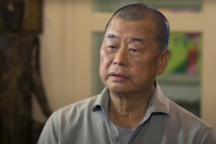 仍在遭港府監禁的香港傳媒大亨黎智英。圖/取自#FreeJimmyLai《推特》